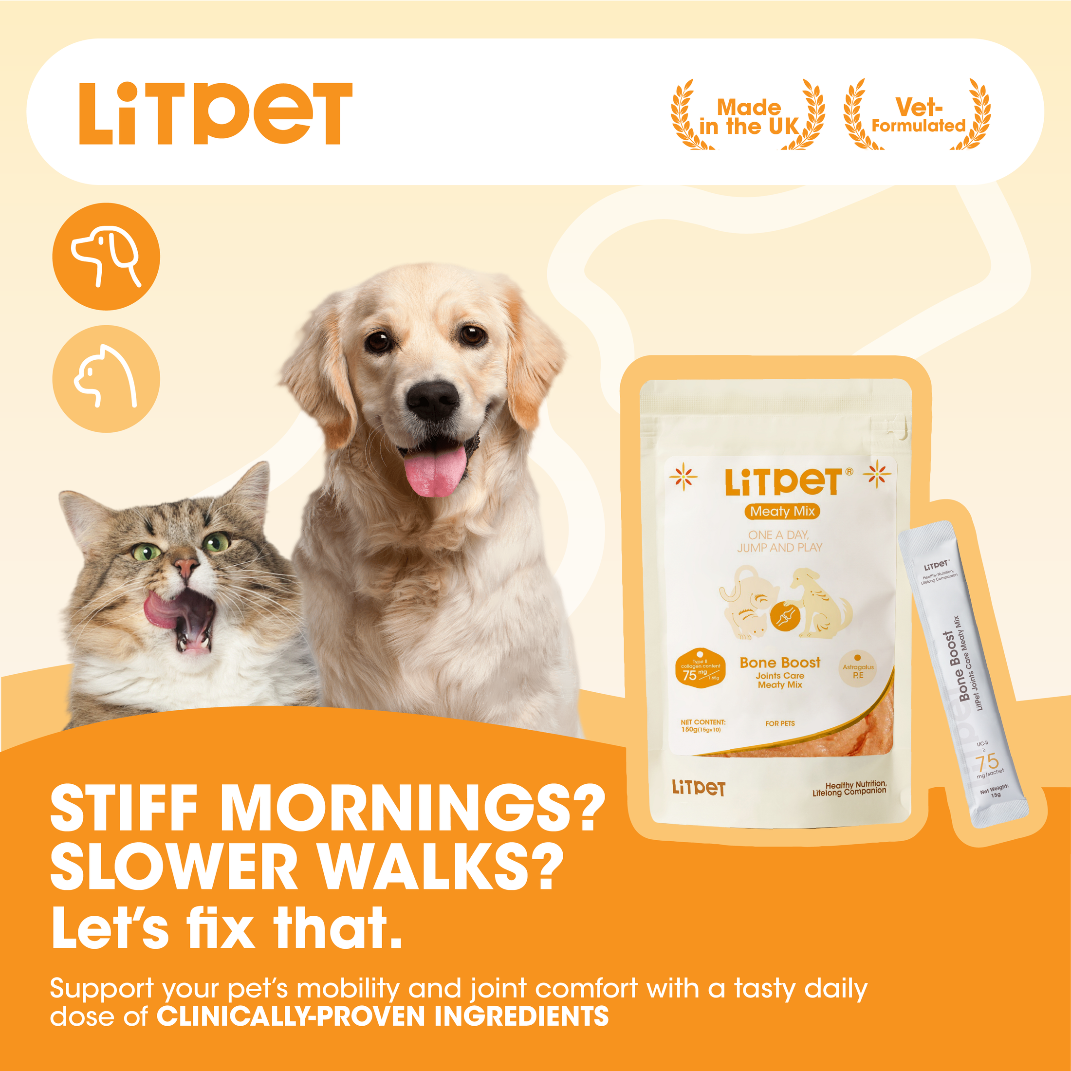 Bone Boost & Joints Care Meaty Mix Paste for Cats & Dogs