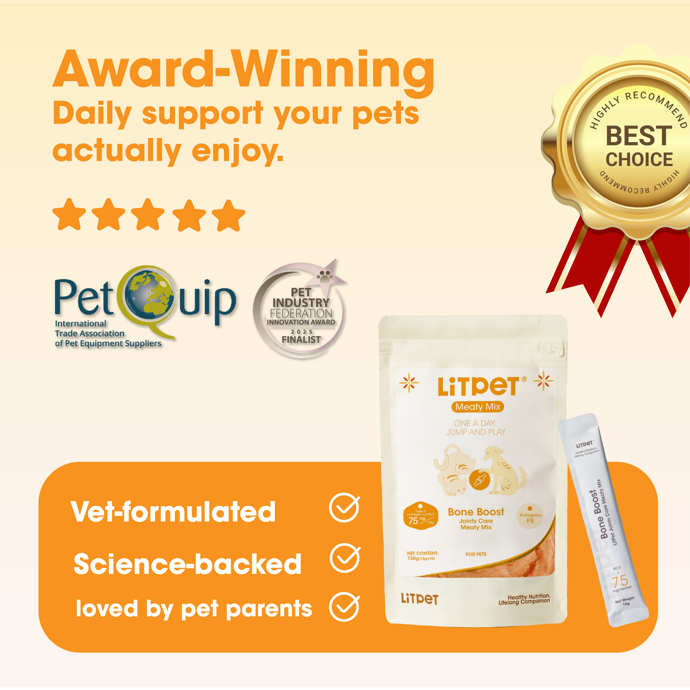 Bone Boost & Joints Care Meaty Mix Paste for Cats & Dogs