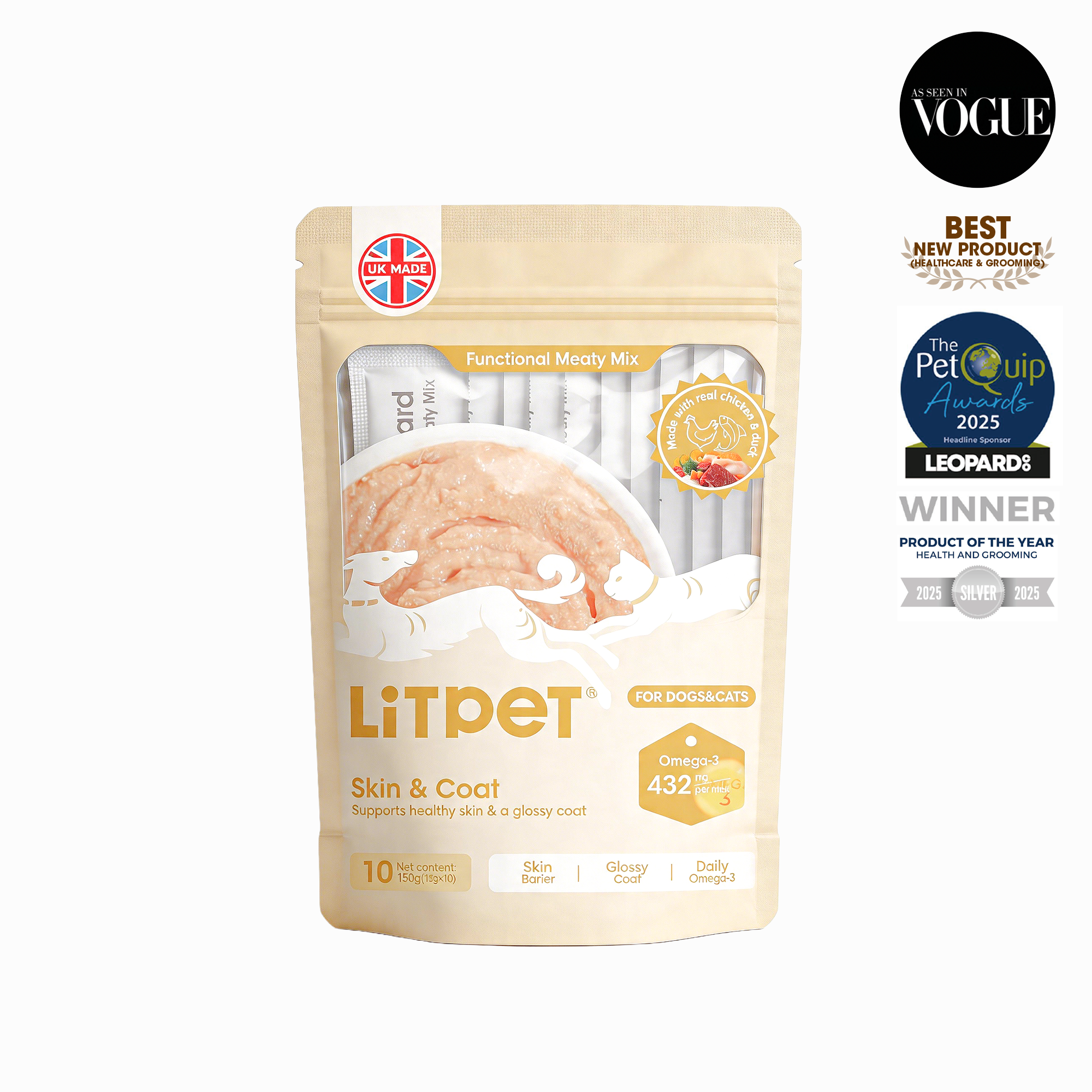 Shine & Coat Meaty Mix Paste for Cats & Dogs